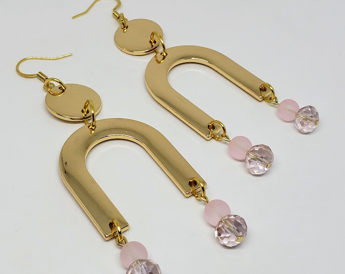 Featured listing image: Gold Tone U Shape Earrings