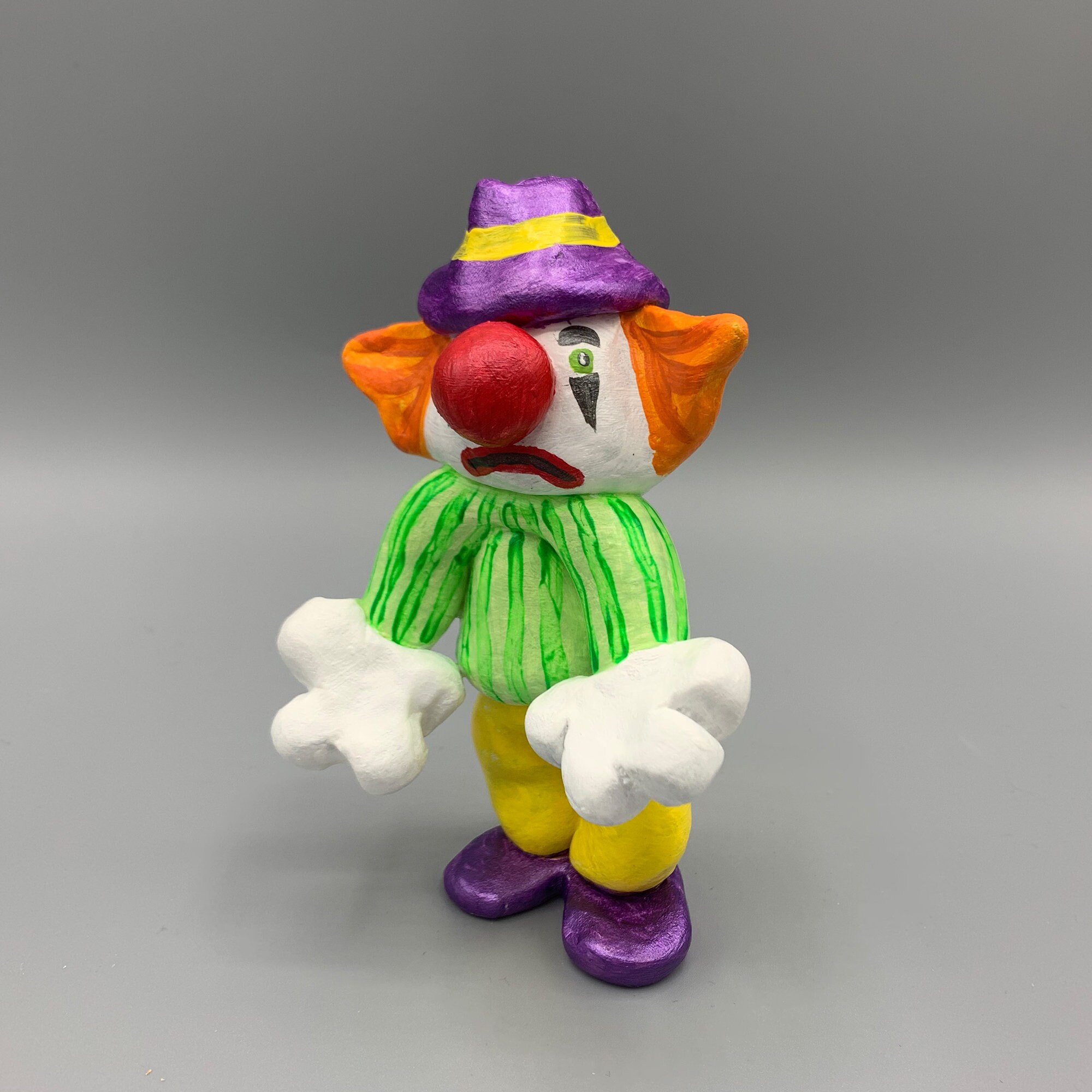 Big Hands Circus Clown Office Desk Decor Fun Unique Sculpture