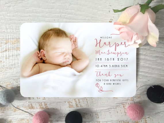 baby thank you cards cheap
