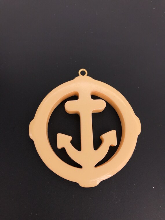 1930's Navy Pendent Celluloid Old Plastic - image 5