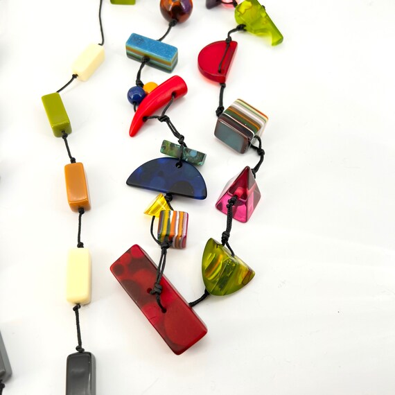 Three Sobral Necklaces Set Signed Designer Confet… - image 5