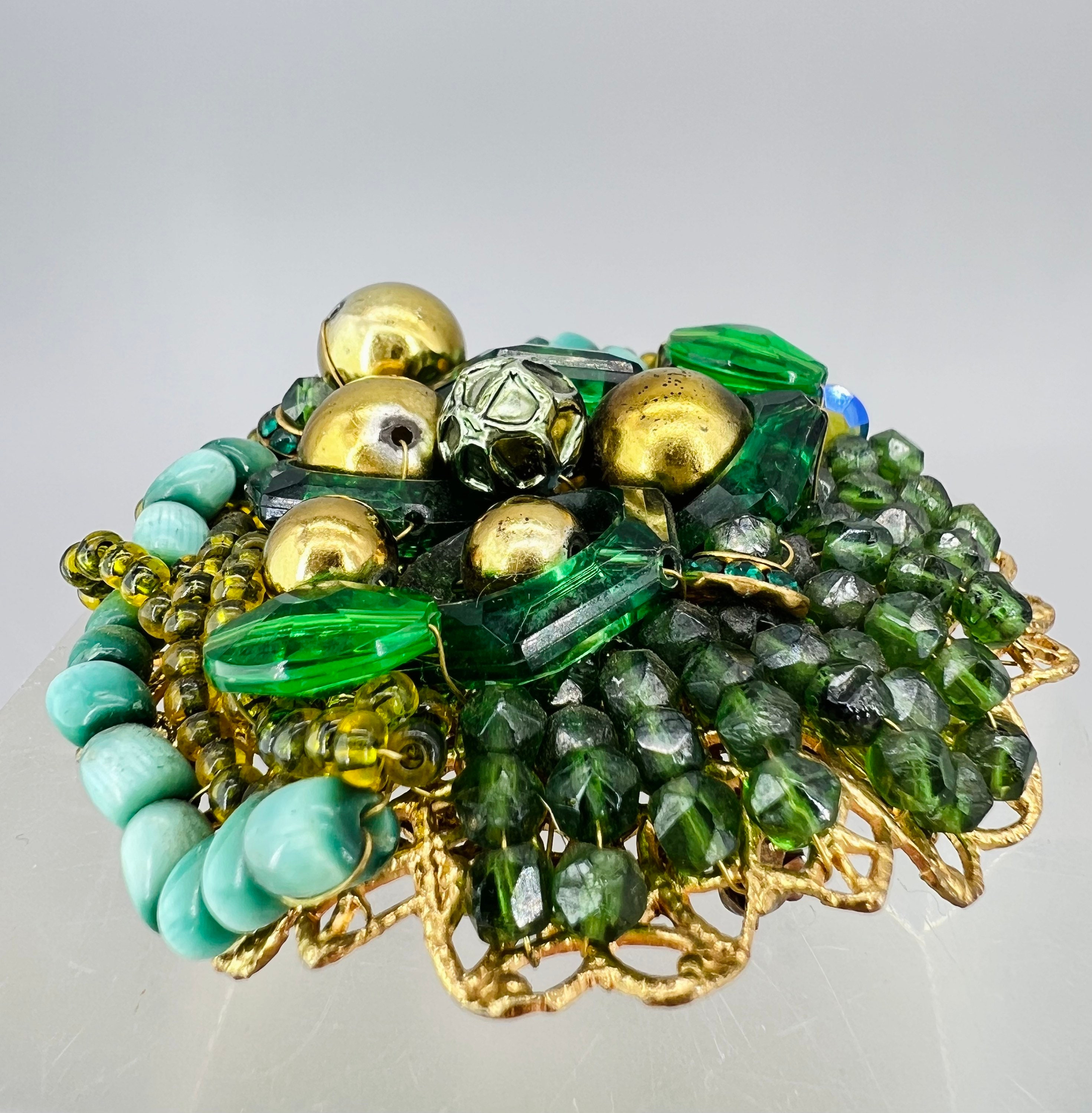 初期のハンドワイヤードクラスターブローチ 署名なし - Etsy 日本