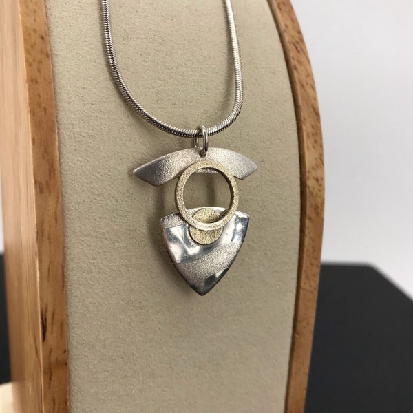 Kinetic Keith Lewis & Hubener Post Modernist Necklace