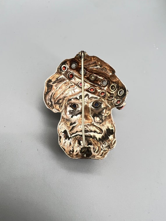 Sterling Sultan Brooch - image 7