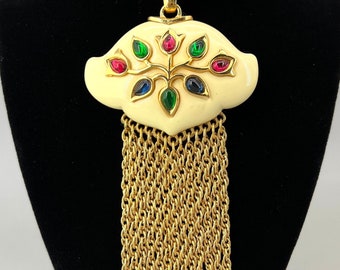 Trifari Necklace Persian Garden Mogul Tassels