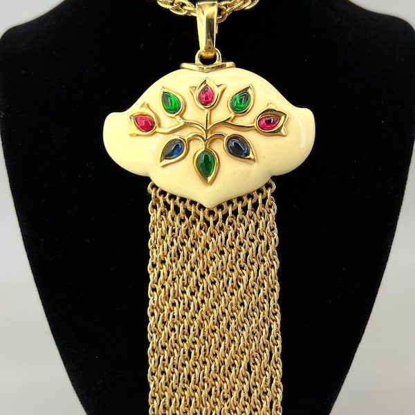 Trifari Necklace Persian Garden Mogul Tassels