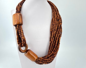 Gerard Monies Lynggaard Teak Necklace Signed