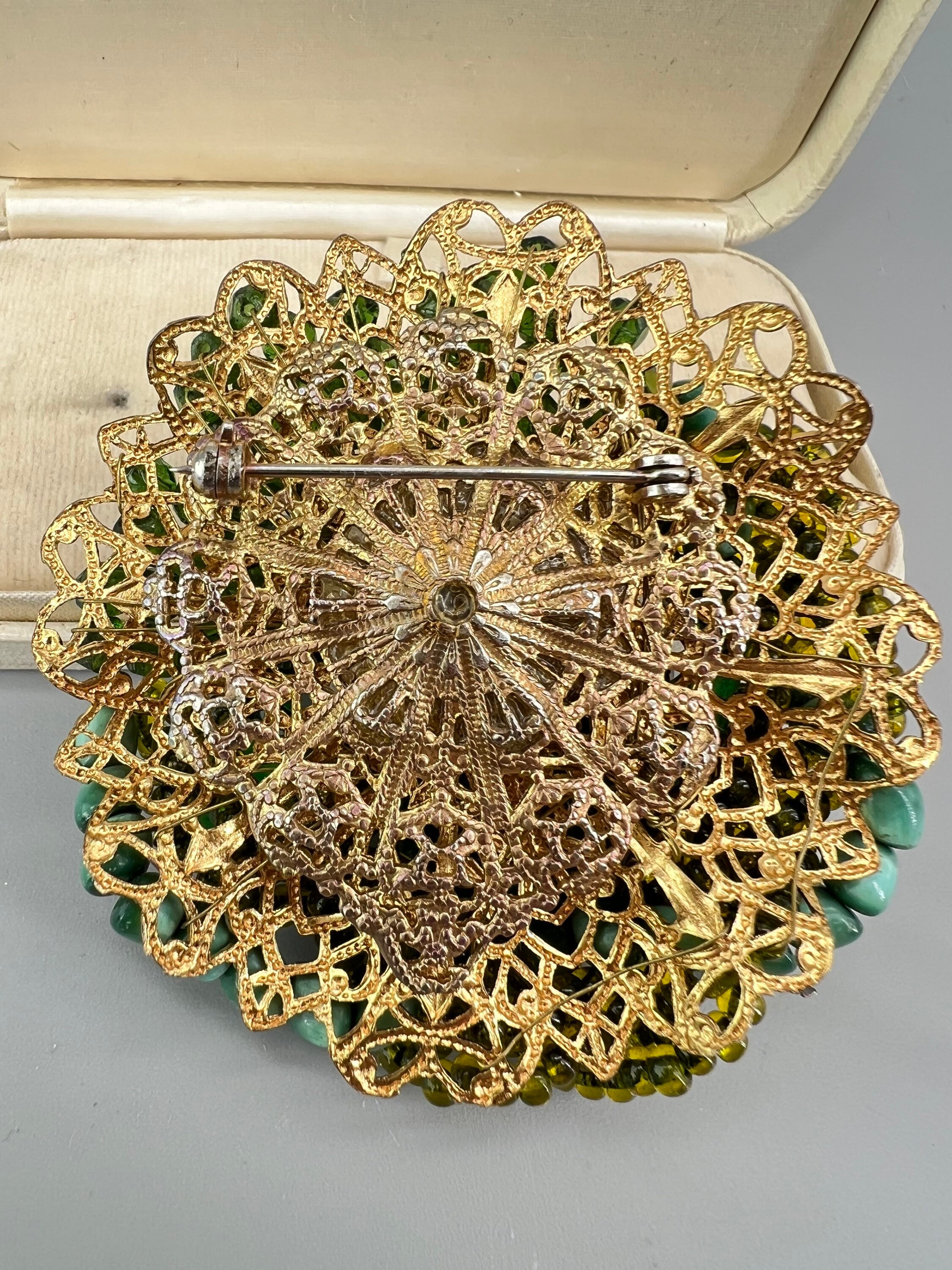 初期のハンドワイヤードクラスターブローチ 署名なし - Etsy 日本