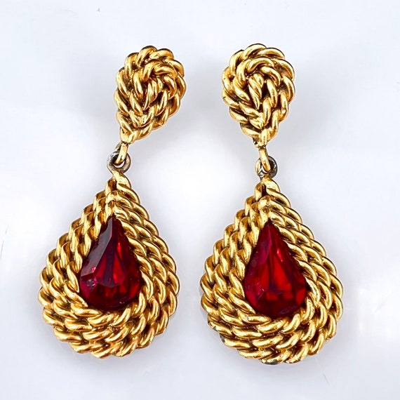 Yves Saint Laurent Vintage Earrings YSL - image 1