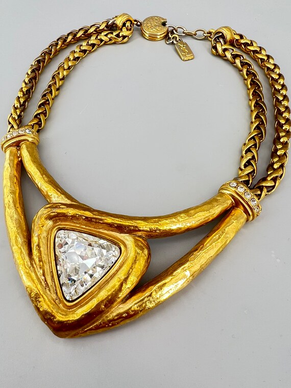 YSL Headlight Necklace Yves Saint Laurent by Robe… - image 2