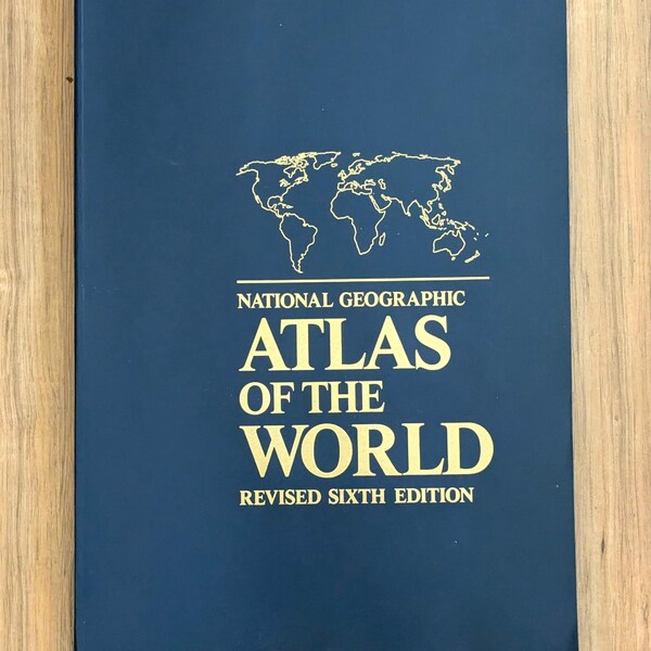 National Geographic Atlas of the World, Revised Sixth Edition, Large Format, 1995 – A Collector's Item!