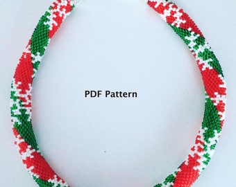 Bead Crochet Pattern, PDF Tutorial, Bead Crochet Necklace & Bracelet Pattern, Instant Download, Crafter's Gift, DIY Gift
