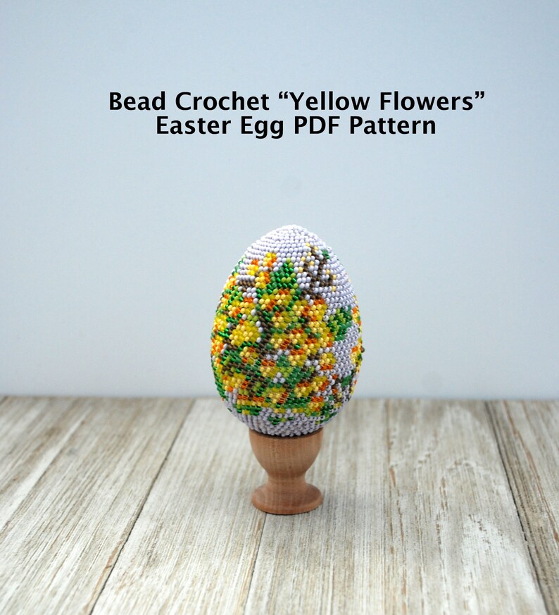 Easter Egg Pattern, Beaded Egg Pattern, PDF Pattern Download, PDF