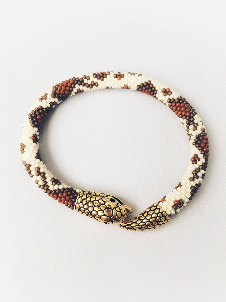 Beaded Snake Bracelet Beadwork Bracelet Seed Beads Bracelet Etsy Canada
