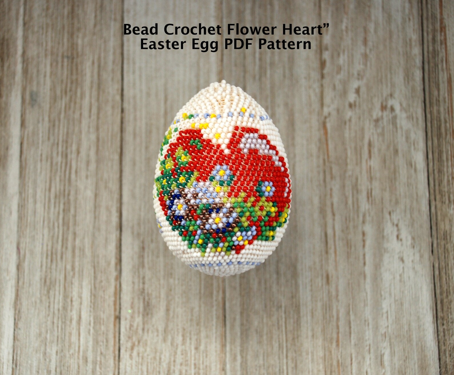 Easter Egg Pattern, Beaded Egg Pattern, PDF Pattern Download, PDF