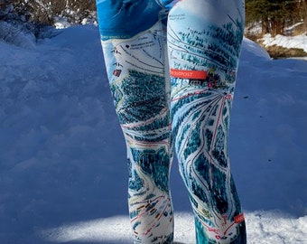 KEYSTONE Ski Trail Map Leggings