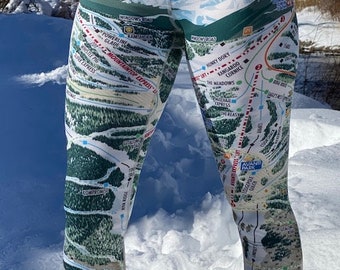 VAIL Ski Trail Map Leggings