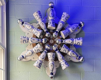 Custom Walnut Helm Clase de Azul Tequila Display with sound response LED