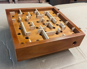 Handmade Hardwood Labyrinth: Mahogany, Cherry & Oak