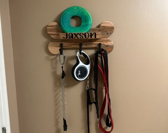 Ambrosia Maple Dog Bone Leash Holder