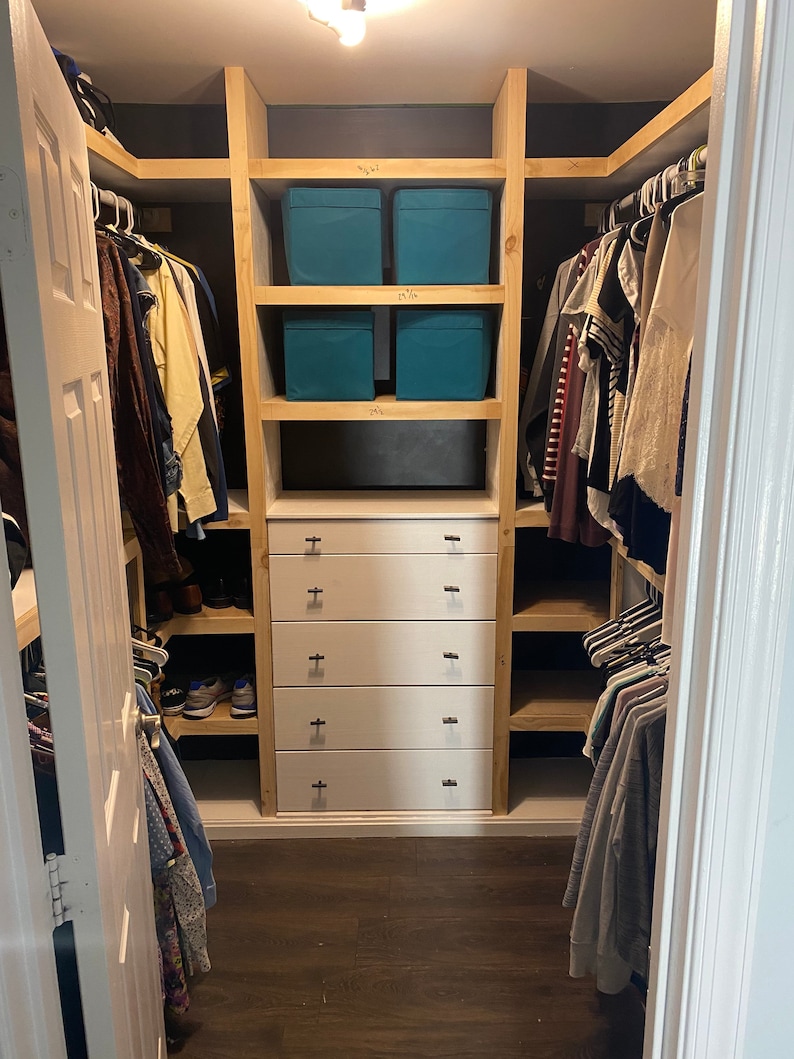 Custom Builtin Closet Remodel Etsy