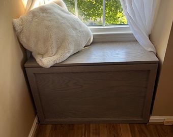 Oak Window Bench Trunk