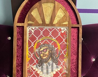 Custom Cathedral Window Style Picture Frame