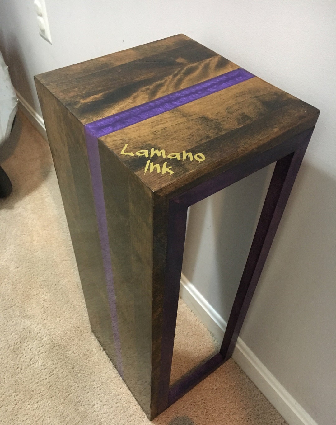 Custom Epoxy Waterfall Side/end Table Etsy