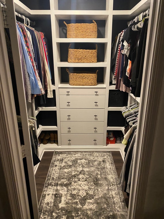 Custom made rugs for the walk-in closet