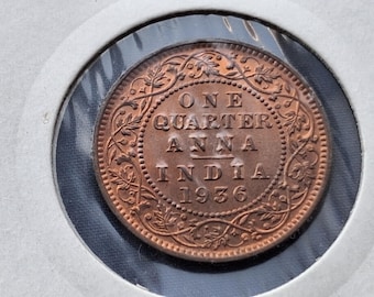 ヴィンテージ 1940-1945 イギリス領インド 1ルピー銀貨 国王ジョージ6