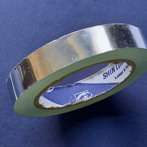 1 Rotolo di nastro metallico permanente ARGENTO 20mm X 20 metri