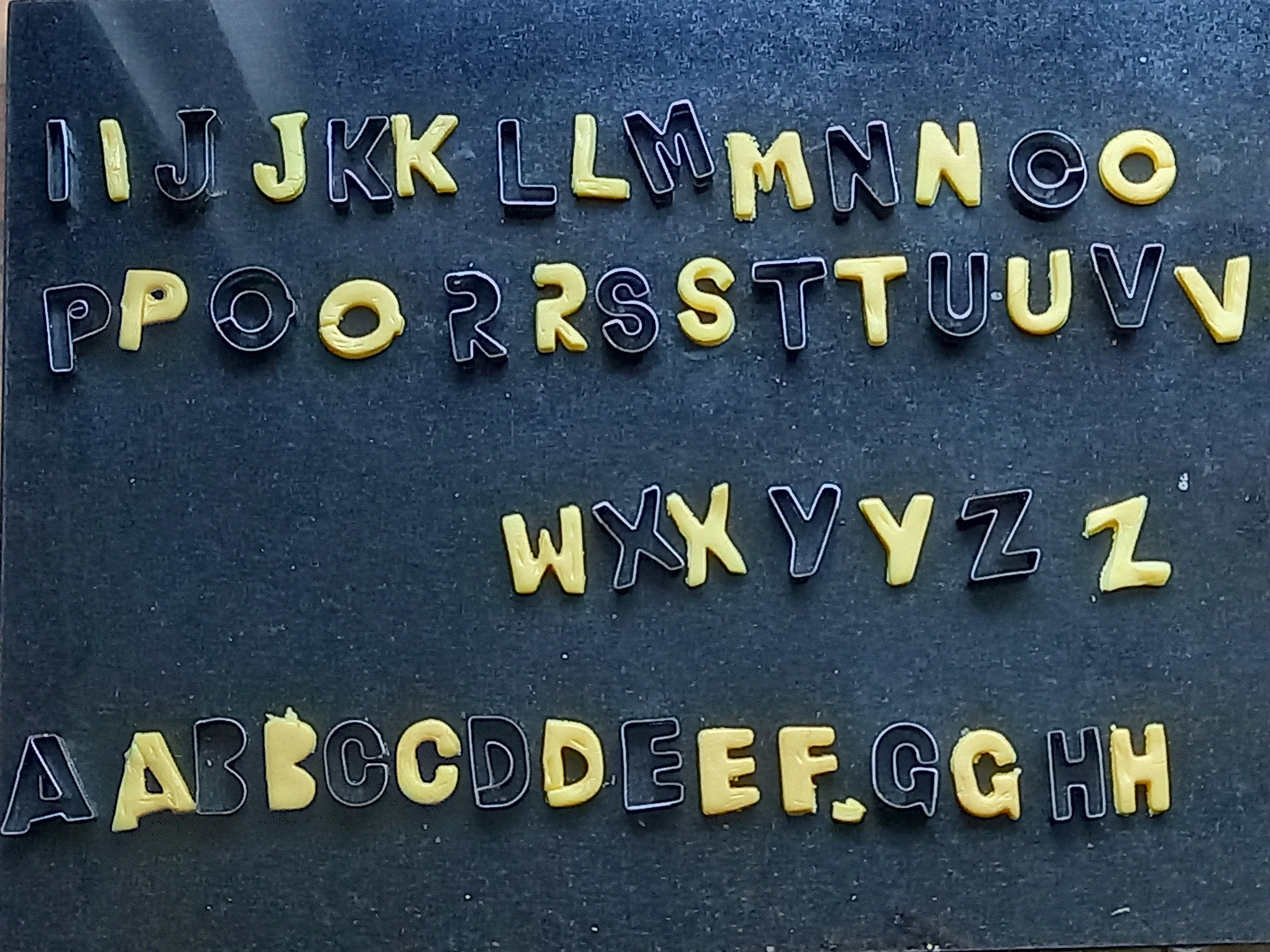 26 Letter Silicone Molds, 41mm, Full Alphabet Mold, Name or