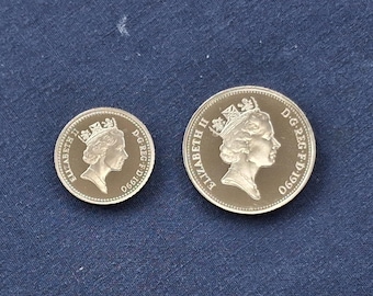 1989年タイ5バーツ硬貨、ラーマ9世の肖像画、大理石寺院、タイの旧通貨