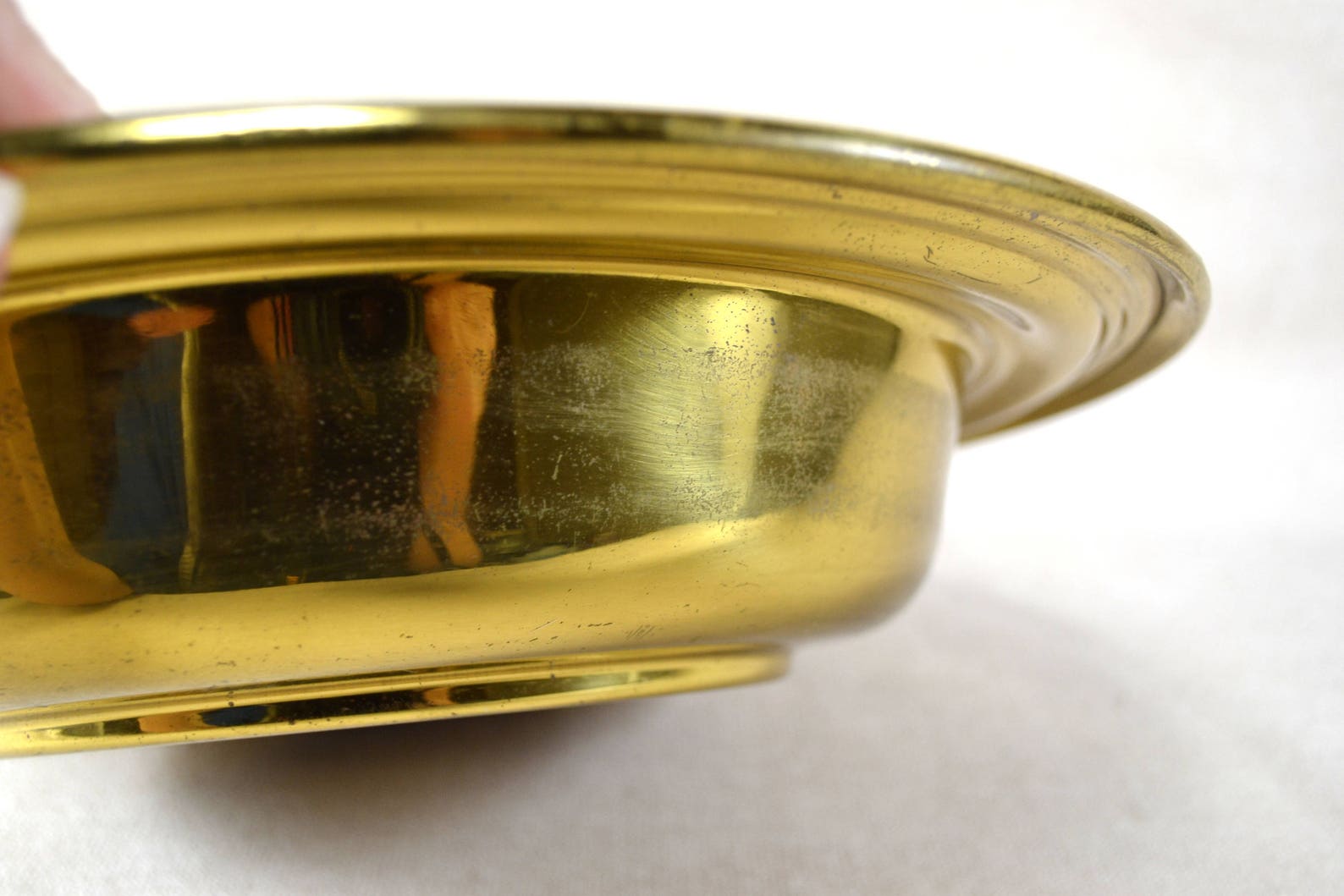 Vintage Brass Church Offering Plate Etsy