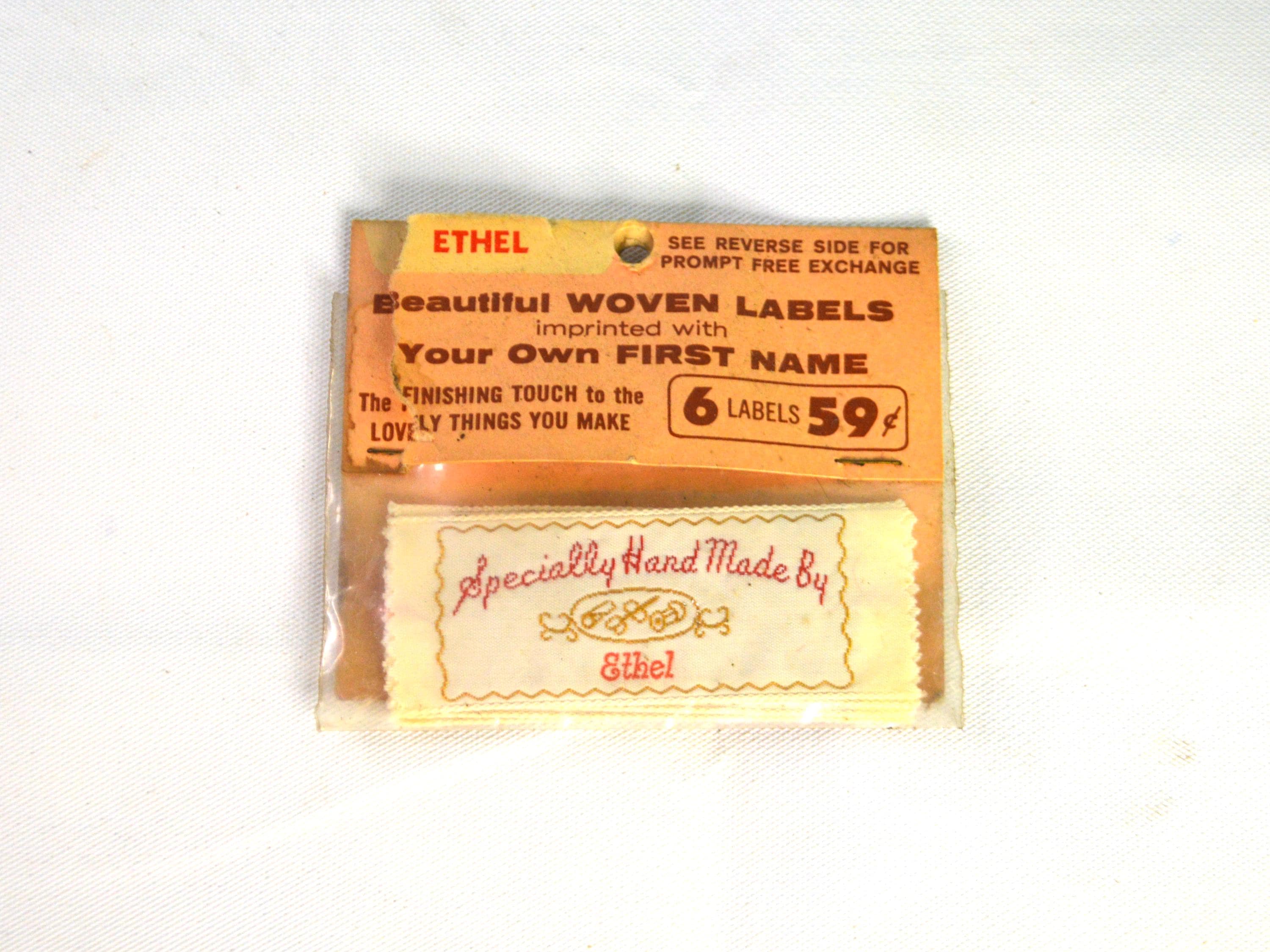 Vintage woven labels - Etsy 日本