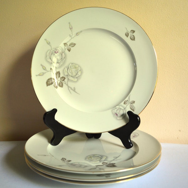 Sweetheart Rose Plates, by Johann Haviland Bavaria, Vintage Dinner Plates