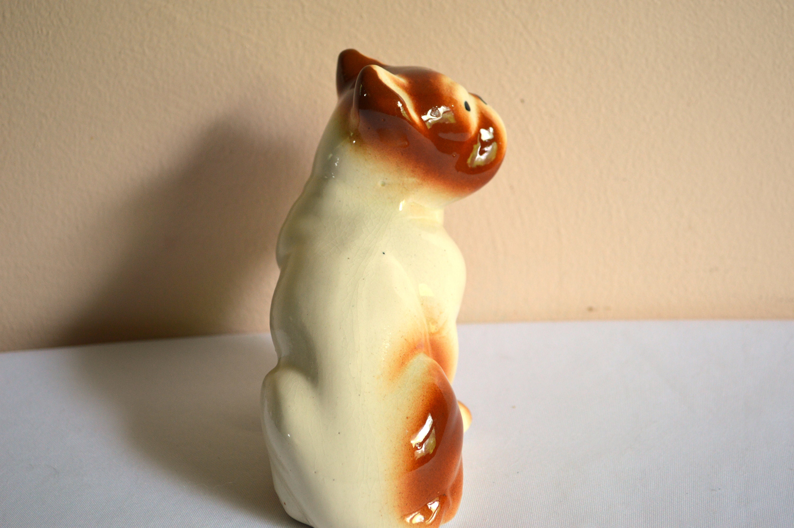 vintage bulldog statue