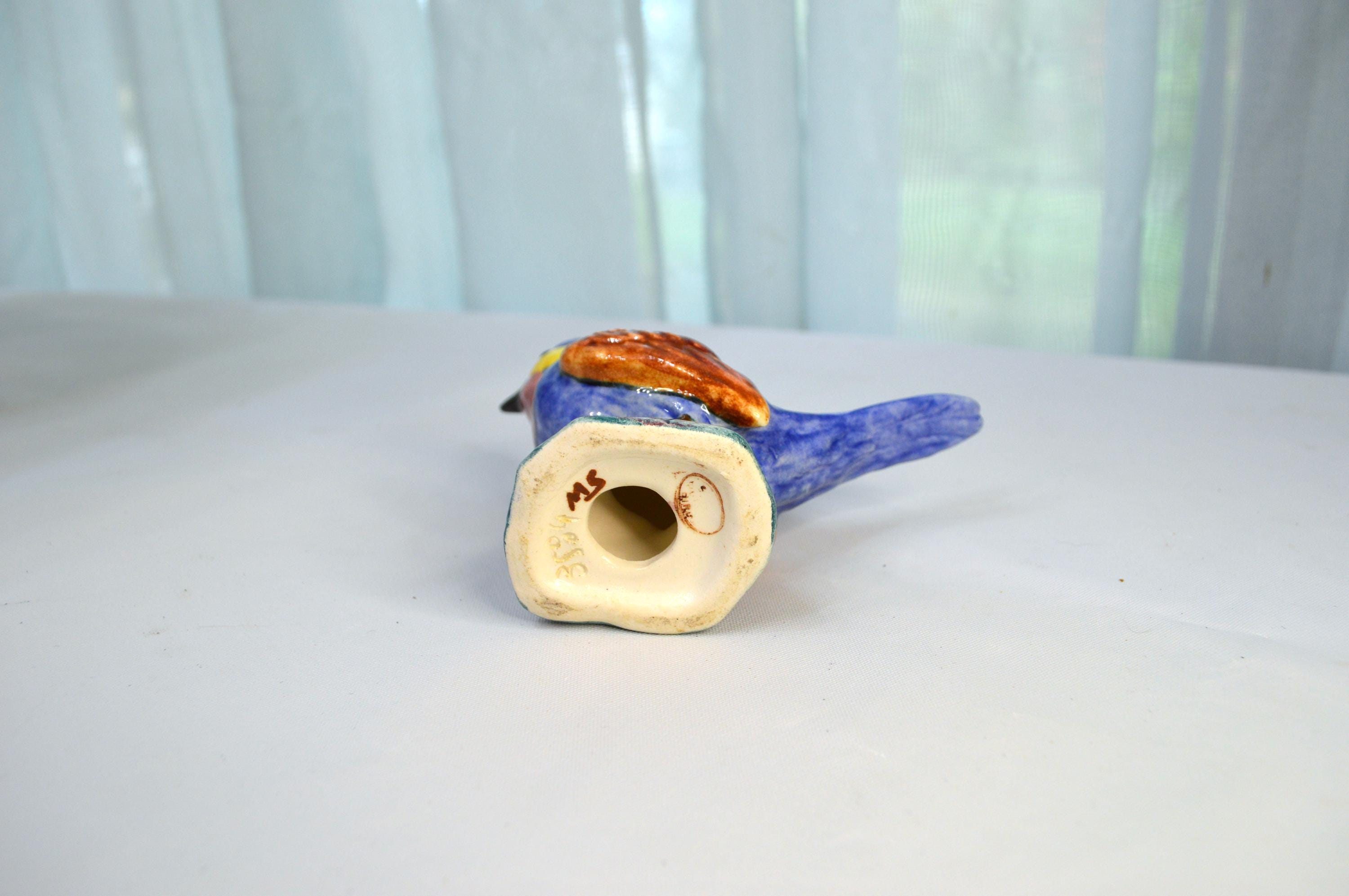 ヴィンテージ陶器製青い鳥の置物 - Etsy 日本