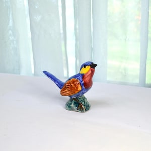 ヴィンテージ陶器製青い鳥の置物 - Etsy 日本