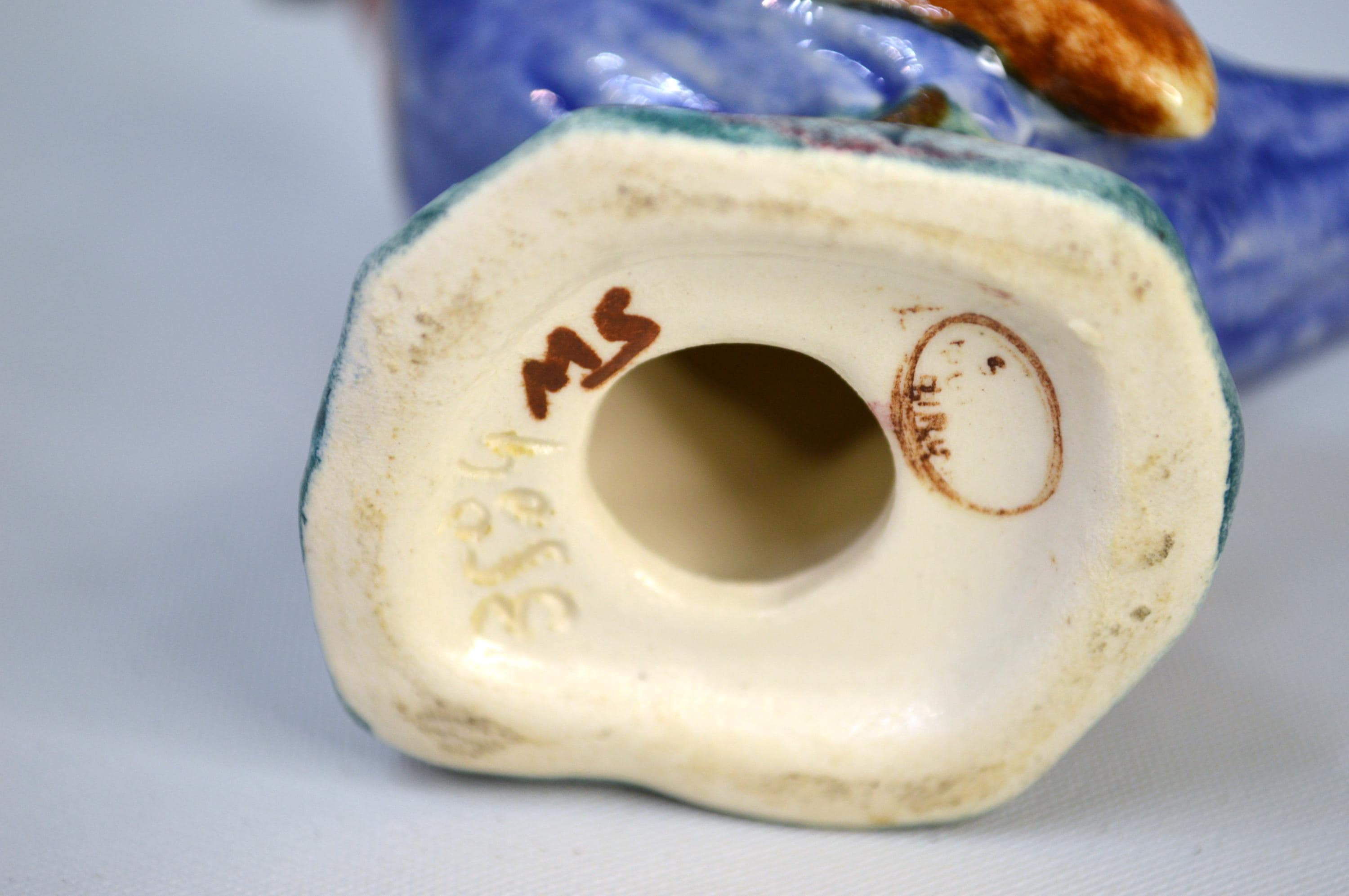 ヴィンテージ陶器製青い鳥の置物 - Etsy 日本
