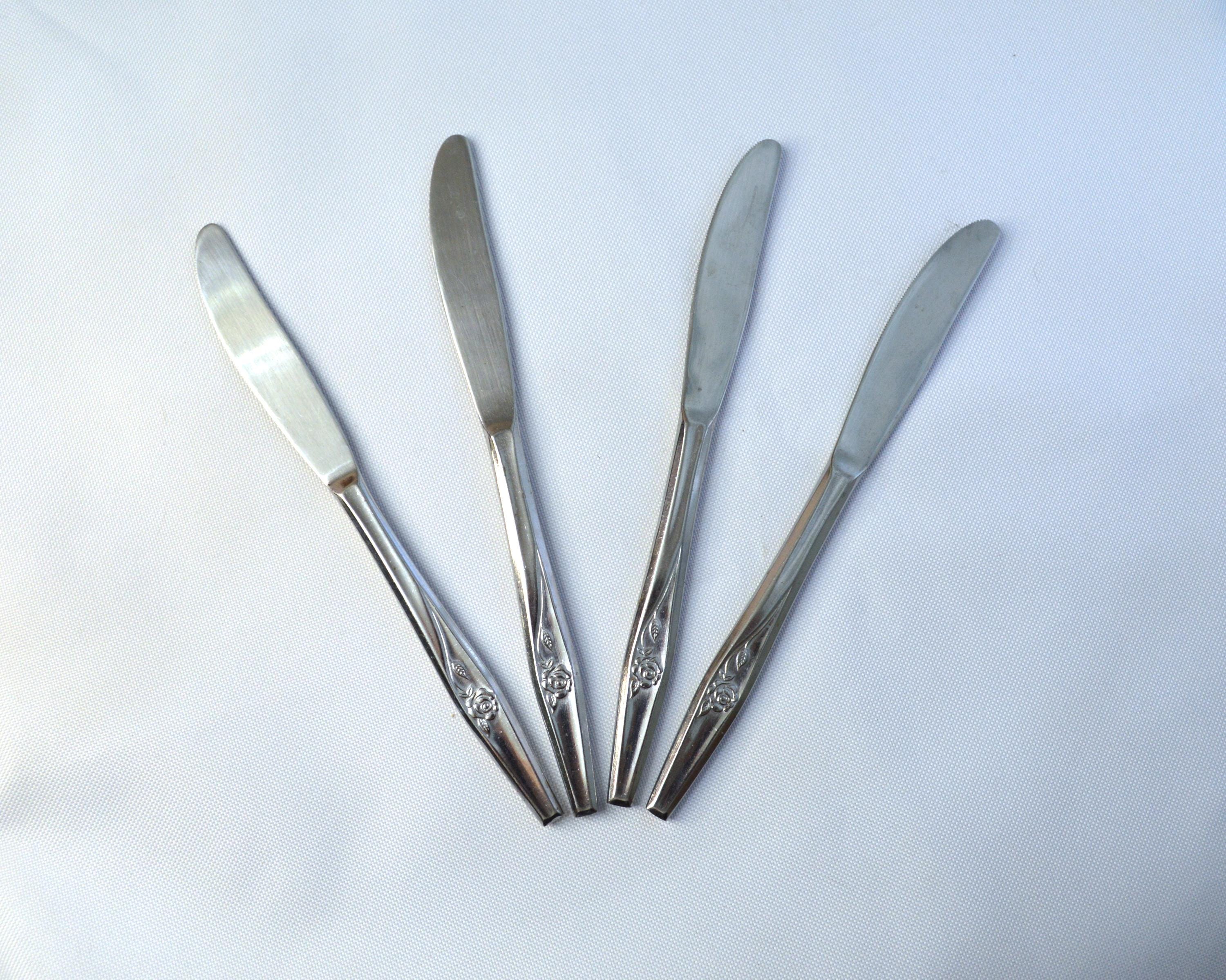 【John Sanderson】 【純銀ハンドル】ローズのティーナイフ 薔薇 Lot - John Sanderson & Son: a cased English sterling silver