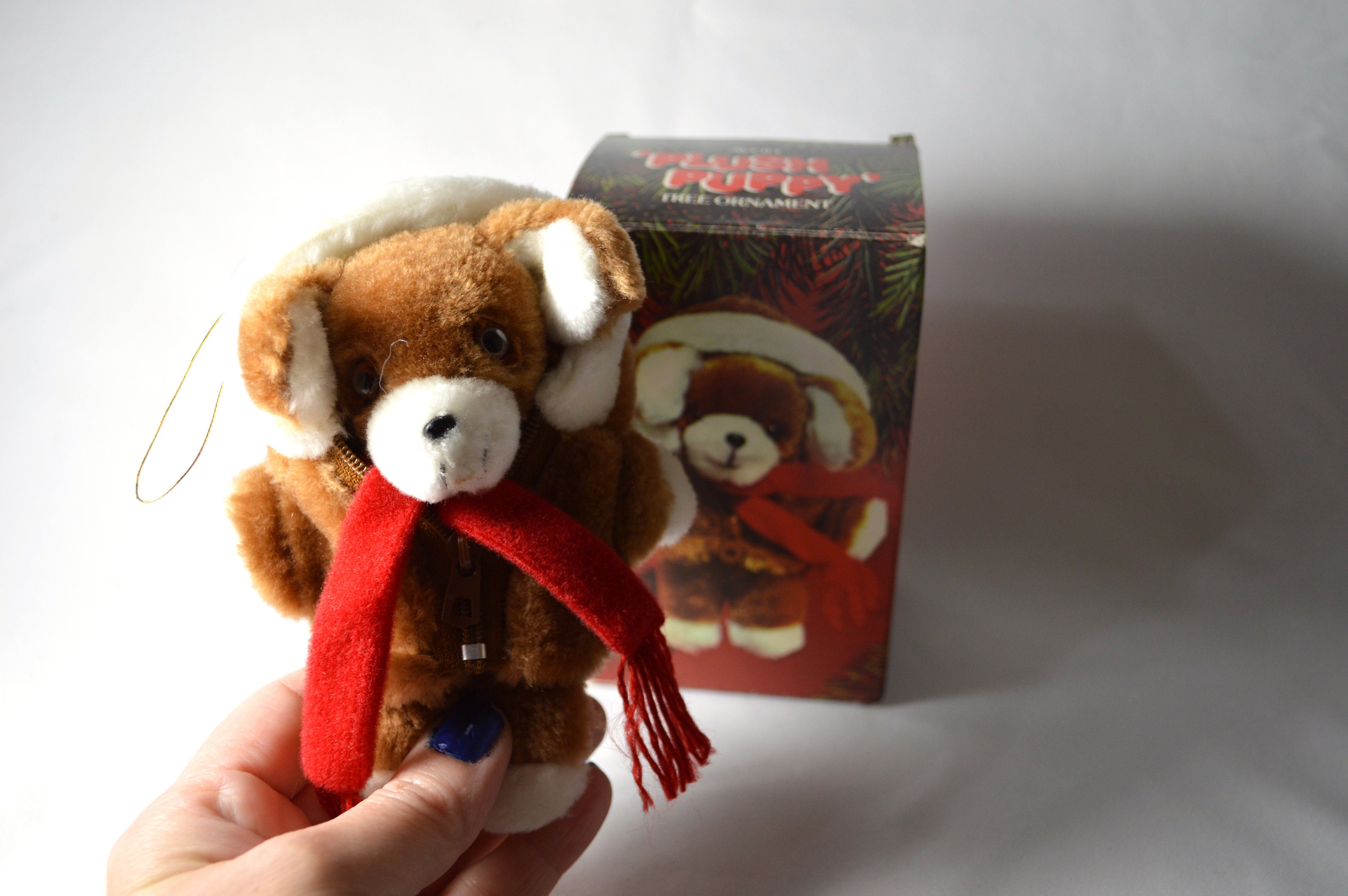 Avon Christmas Plush 2022 Vintage Avon Plush Puppy Ornament in Original Box 1980s Etsy