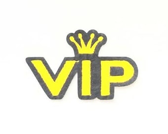 VIP King Iron On Sew On Embroidered Patch Badge For Clothes etc