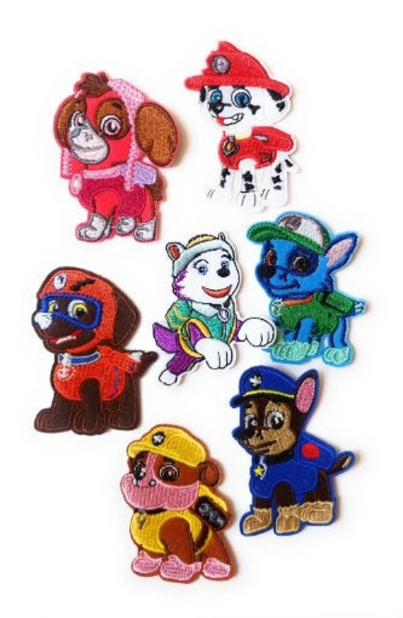 Paw Patrol TV show Characters Iron On Patch Sew On Transfer Paw Patrol TV show Characters Iron On Patch Sew On Transfer
