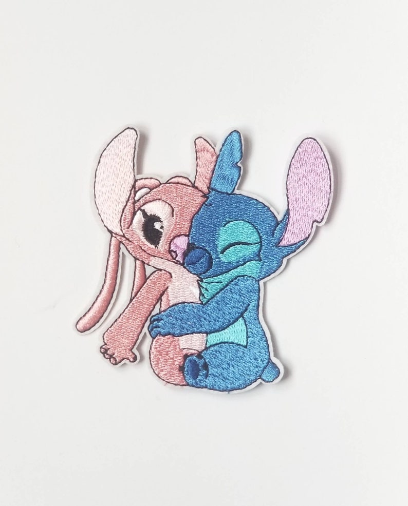 Stitch and Angel Iron on Patch Disney Lilo and Stitch Etsy