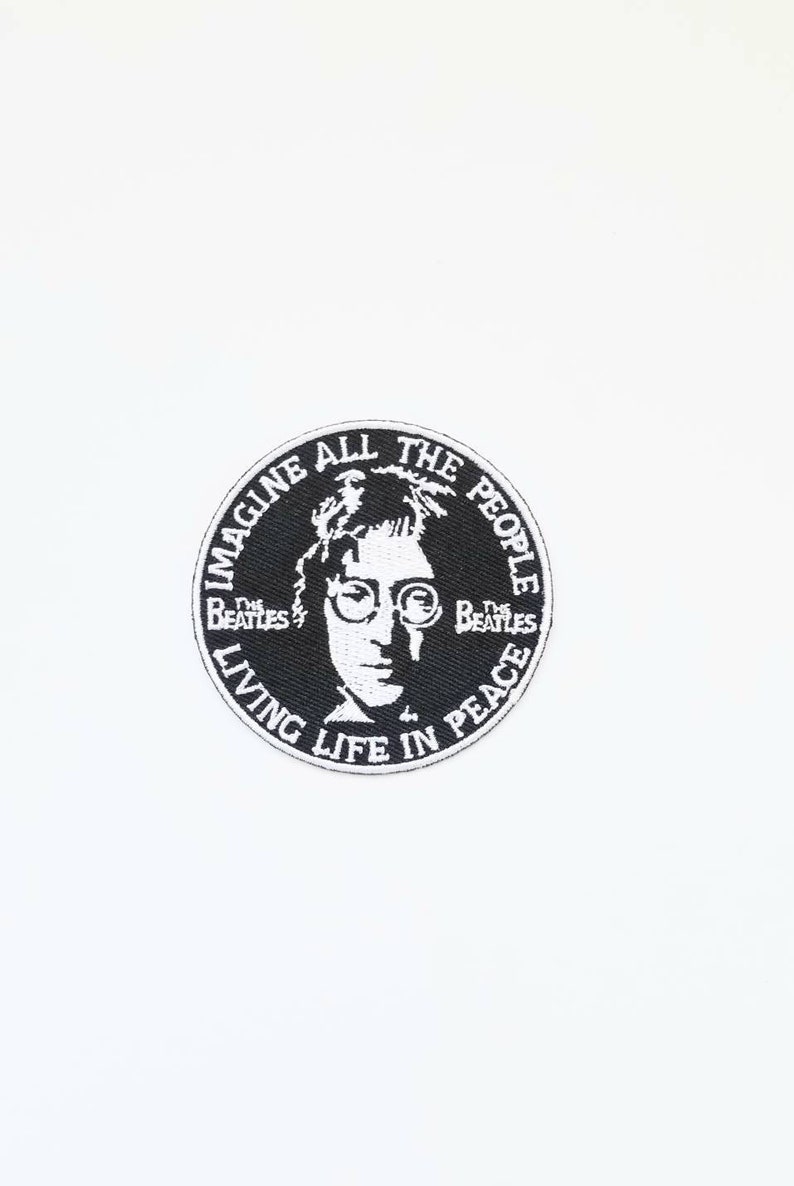 The Beatles Logo Iron on Patch John Lennon Patch music Etsy
