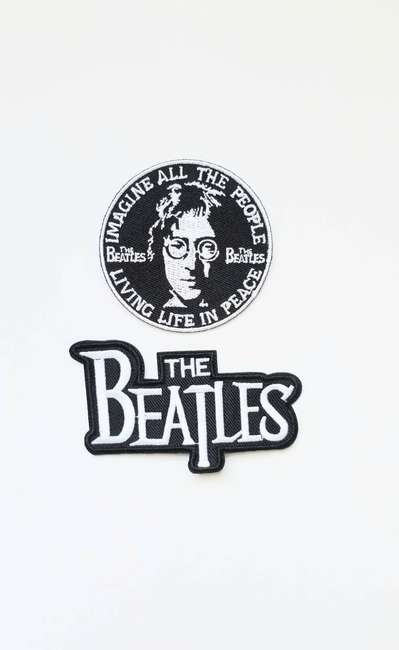 The Beatles Logo Iron on Patch John Lennon Patch music Etsy