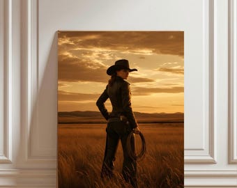 Coastal Cowgirl Wall Art Printable PNG | Retro Western Digital Download | Trendy  Room Decor | High-Resolution 300dpi File