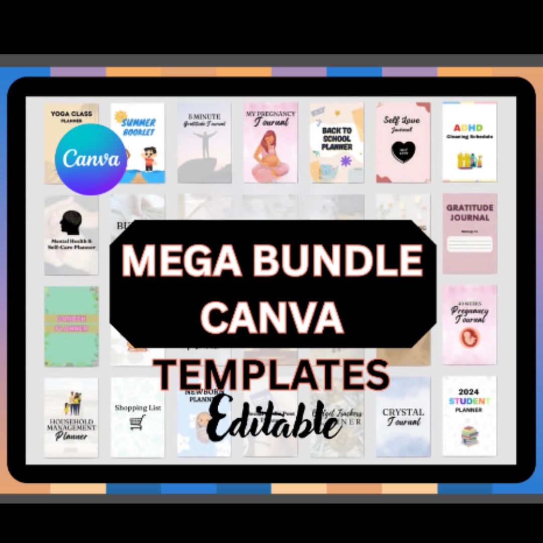 PLR Canva Templates Bundle – Editable Planners, Journals & Trackers ...