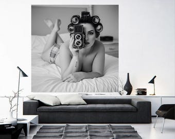 Black and White Print Fashion Hypebeast Wall Art, Retro Vintage Photography Poster, Trendy Dorm Room Decor, Modern Urban Digital Download